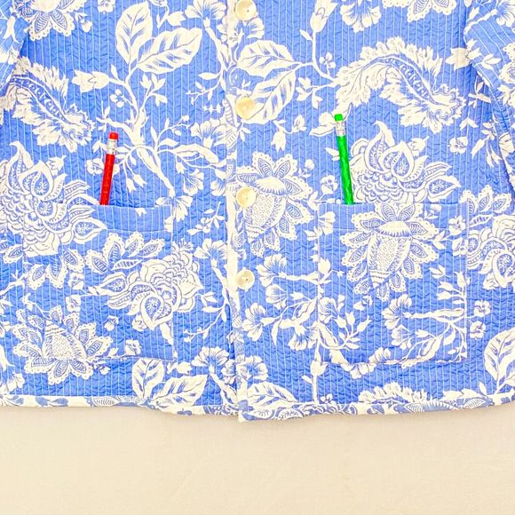 Nomadic Traders Quilted Reverible Jacket Small Lightweight Floral Double Pockets - Picture 5 of 12